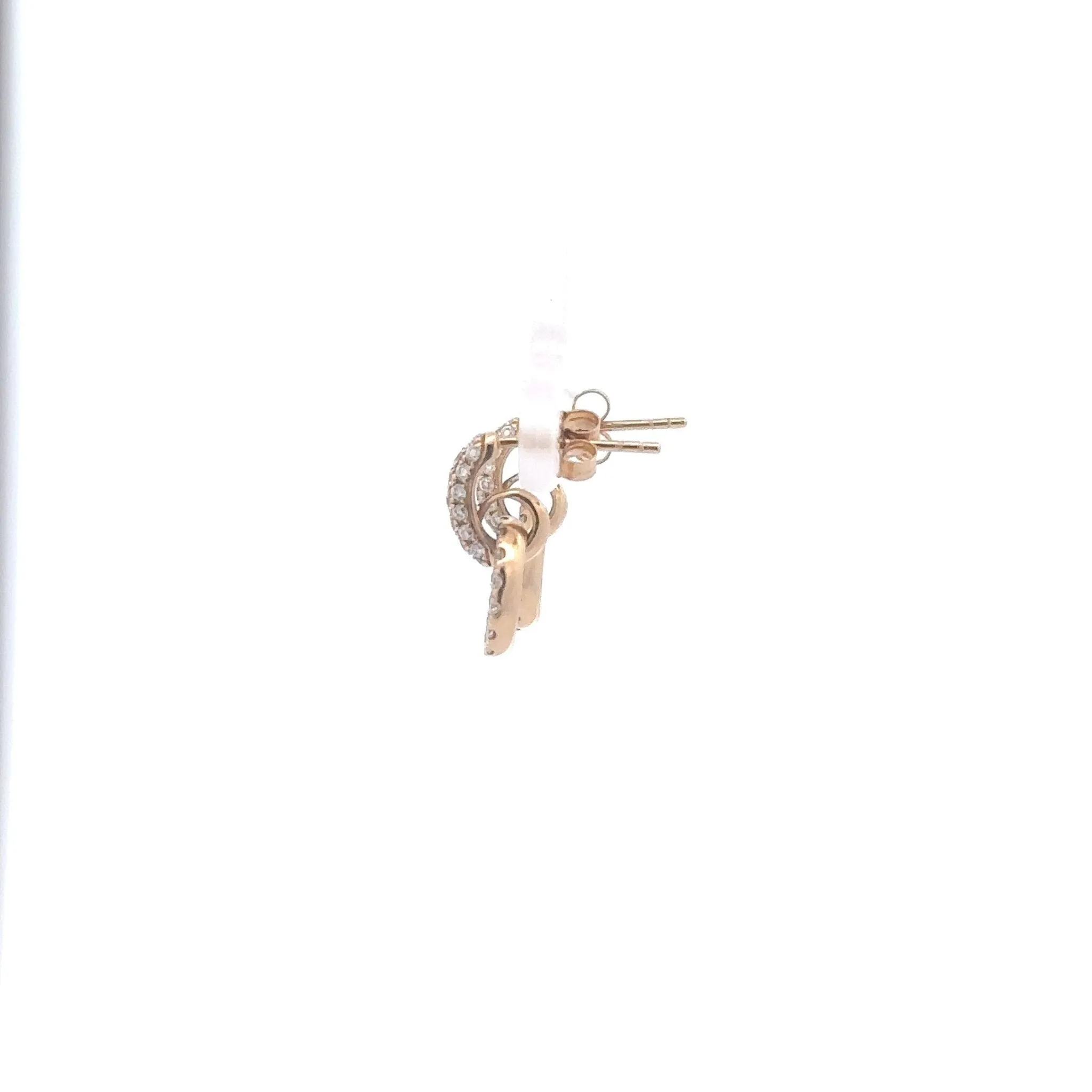 14KT Yellow Diamond Earrings