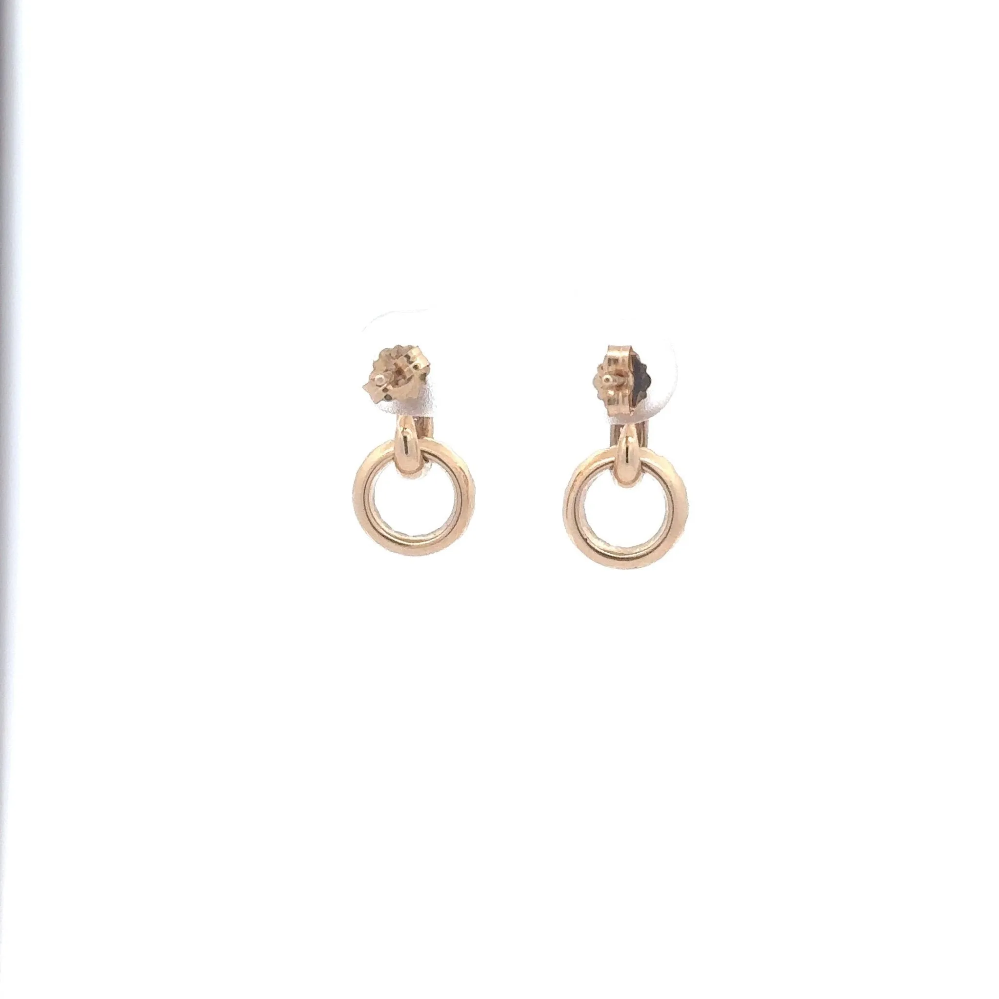14KT Yellow Diamond Earrings