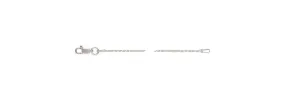 18" 1.30mm DC Rope Chain, Sterling Silver. Made in USA. #501202618D