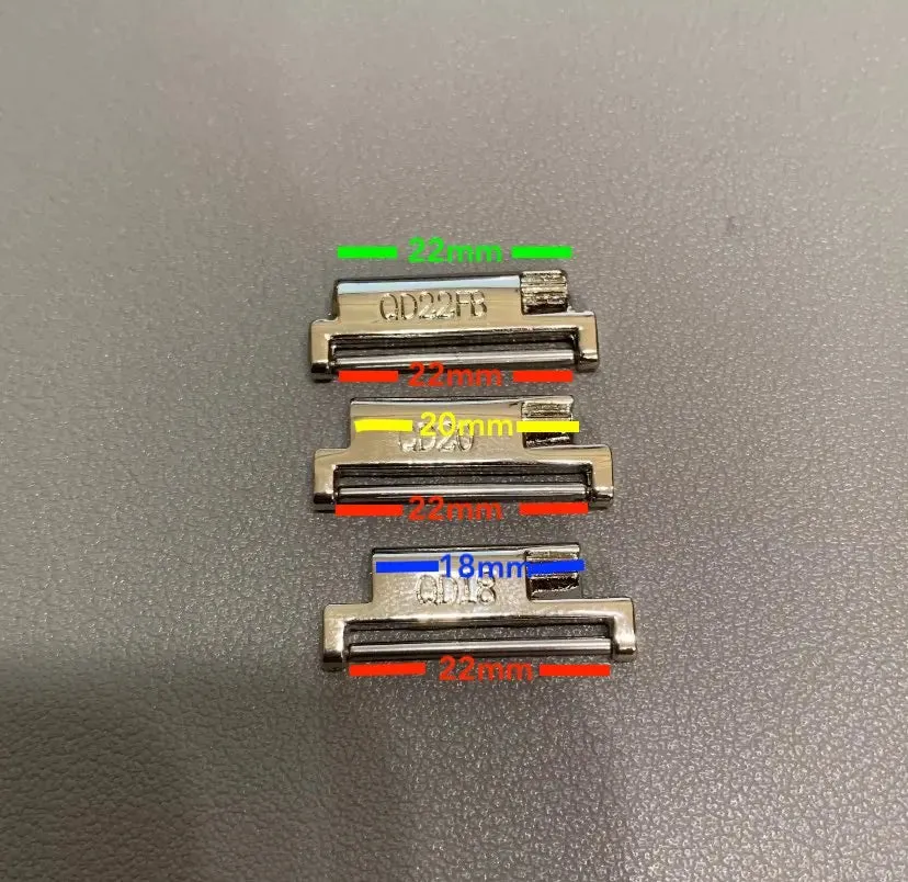 1Pair 22mm Connector for Samsung Active 2 Gear S3 Galaxy Watch 46mm Band 20mm for Huawei Amazfit GTR Quick Release Pins Strap