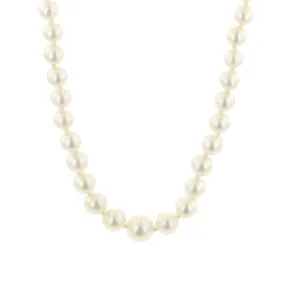 20-Inch Strand of Graduated White Pearls