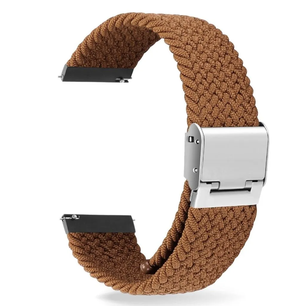 22mm Universal elastic nylon watch strap - Brown