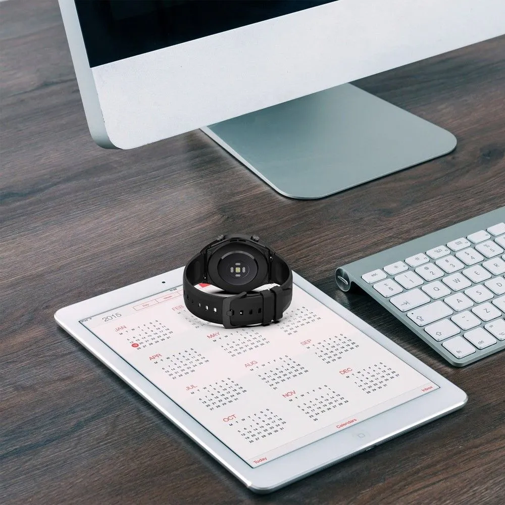 22mm Universal simple silicone watch strap - Dark Grey