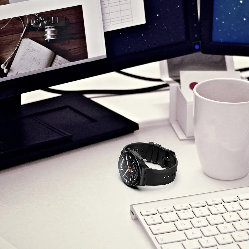 22mm Universal simple silicone watch strap - Dark Grey