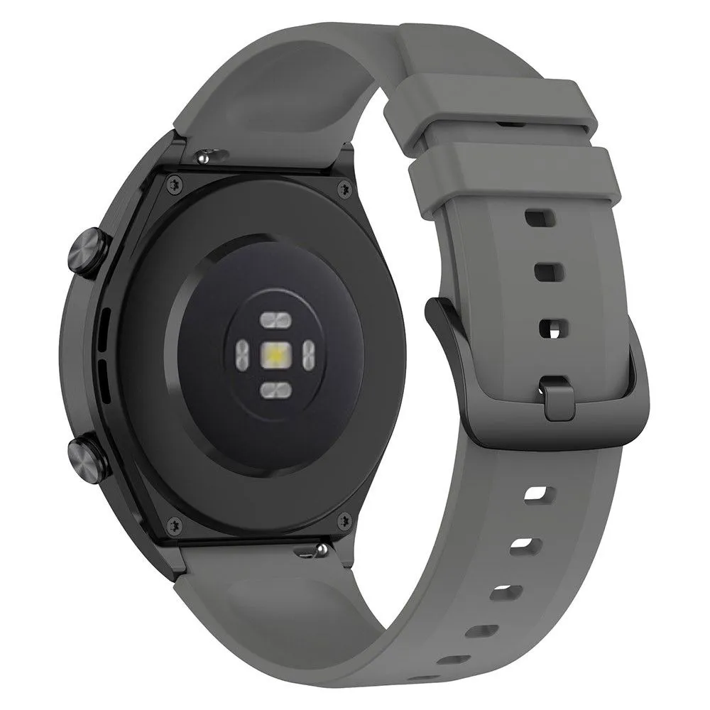 22mm Universal simple silicone watch strap - Dark Grey