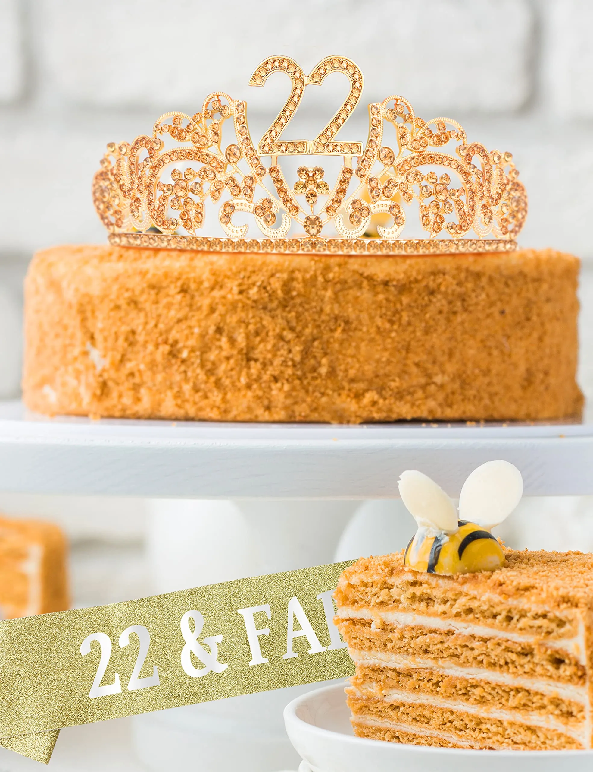 22nd Birthday,22nd Birthday Gifts for Her, 22nd Birthday Sash, 22nd Birthday Crown, 22nd
