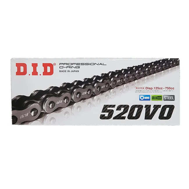 520VO x116FB O'Ring solid bush DID chain w/clip link (520V116)