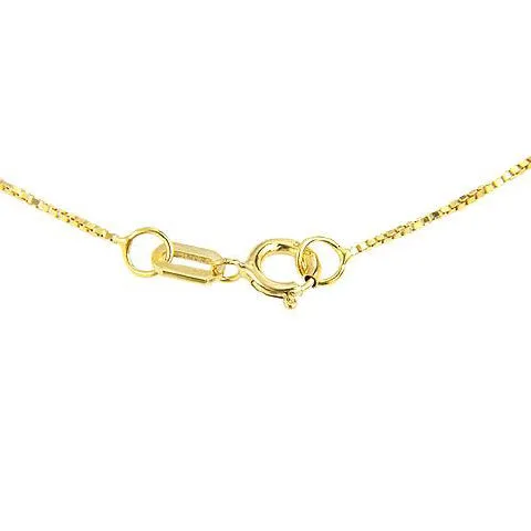 8.75 Carat 14K Solid Yellow Gold Distance Blue Topaz Necklace