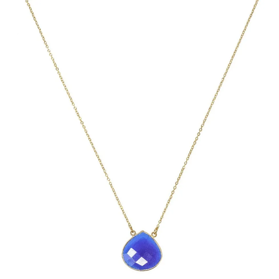 Acapulco Denim Blue Jade Necklace