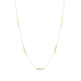 Adina - Bar Chain Necklace in Yellow