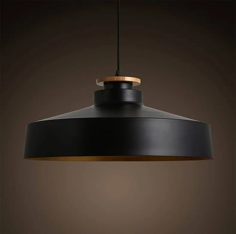 AGNETA Wood Cap Base Hanging Lamp