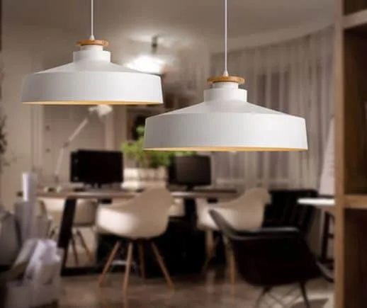 AGNETA Wood Cap Base Hanging Lamp