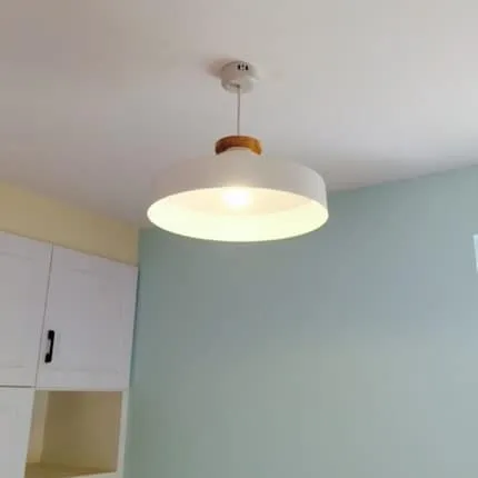 AGNETA Wood Cap Base Hanging Lamp