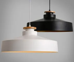 AGNETA Wood Cap Base Hanging Lamp
