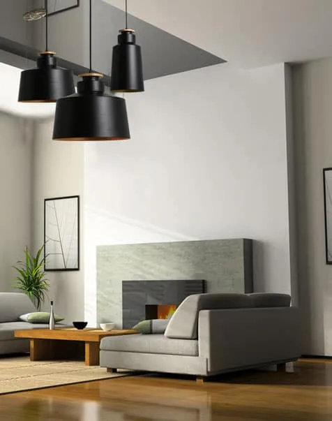 AGNETA Wood Cap Base Hanging Lamp