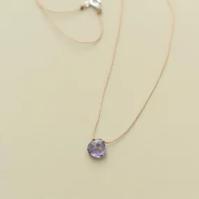 Amethyst Teardrop Necklace