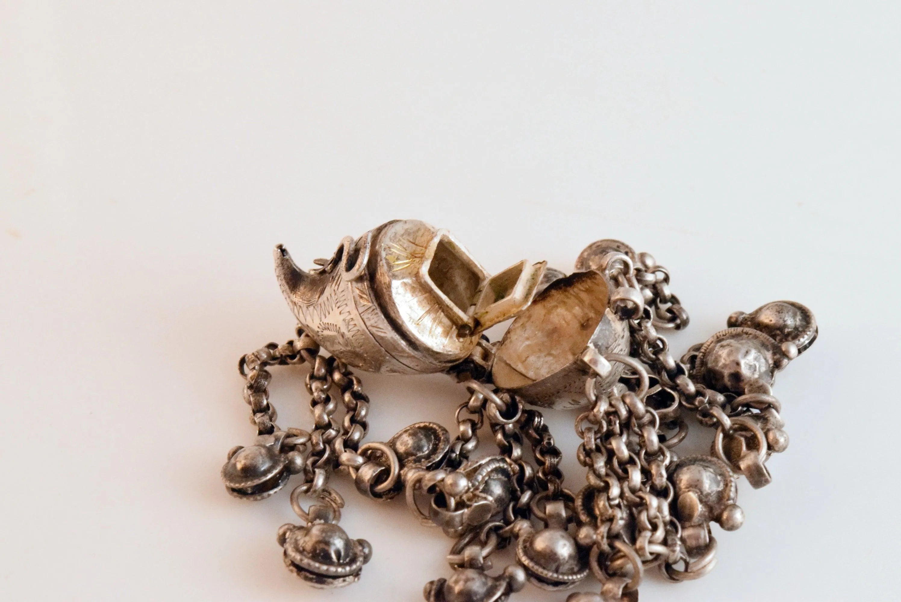 Antique Silver Pendant with a Hidden Compartment from Afghanistan or India