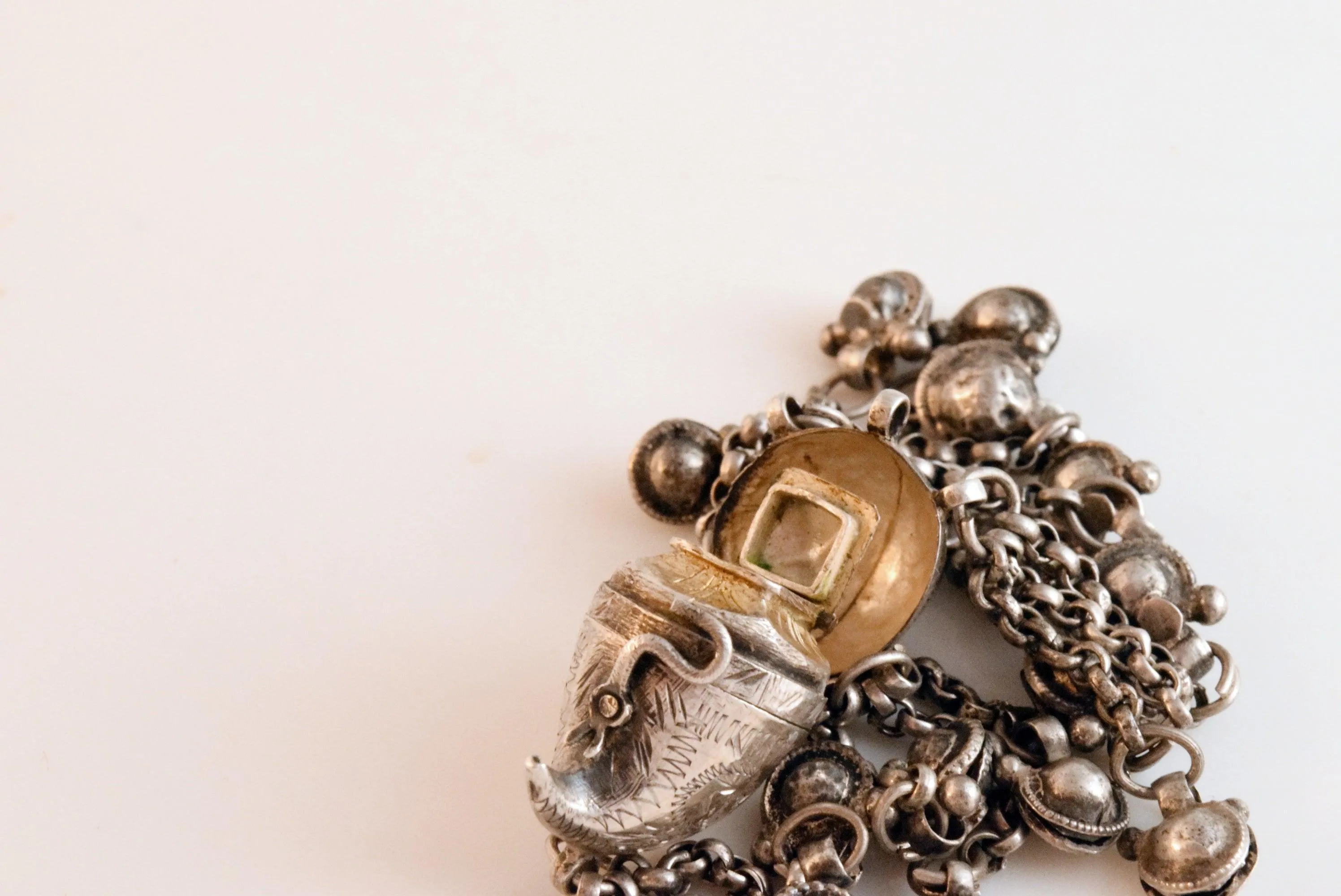 Antique Silver Pendant with a Hidden Compartment from Afghanistan or India