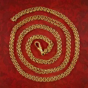 Antique Victorian Gold Gilt Guard Chain
