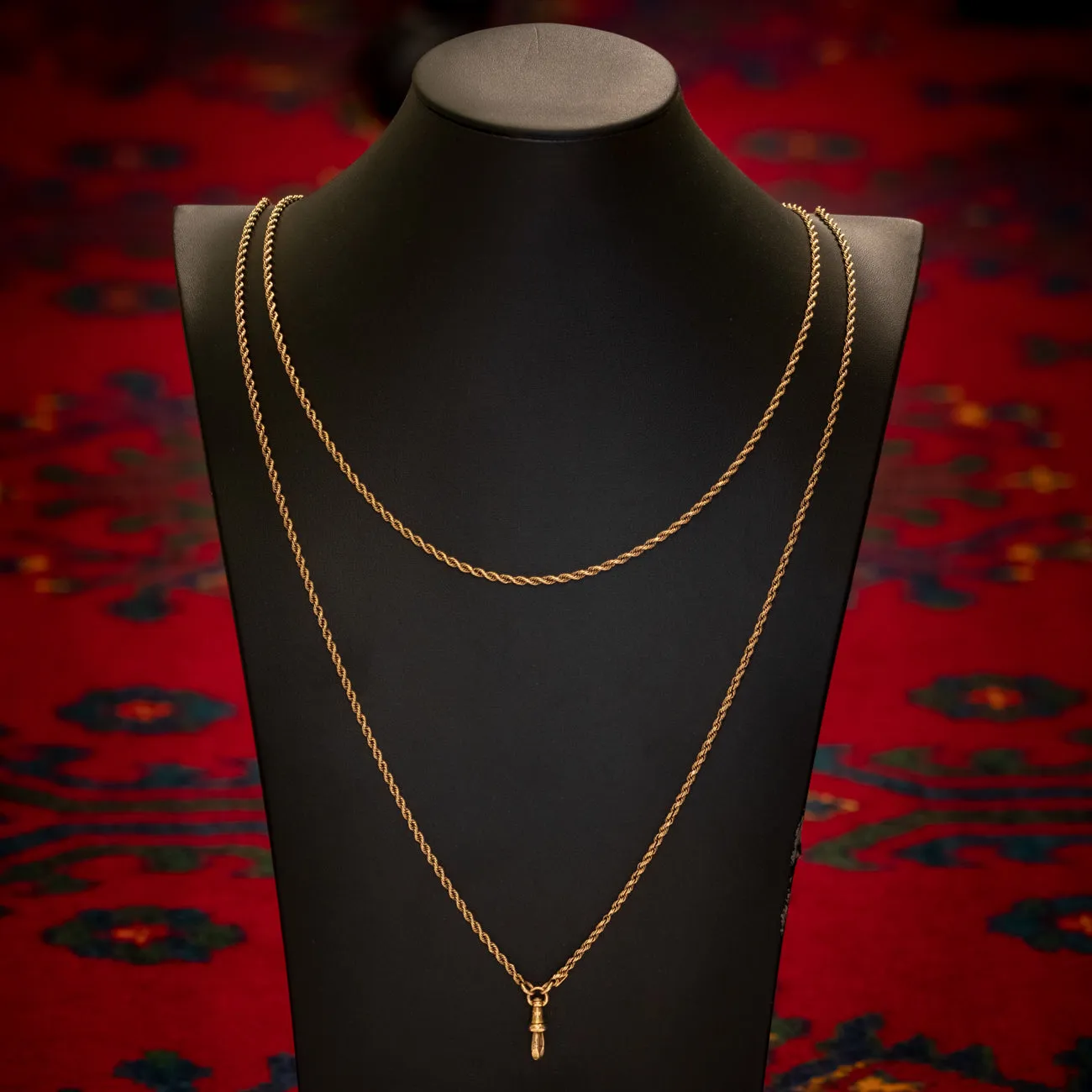 Antique Victorian Guard Chain 15ct Gold