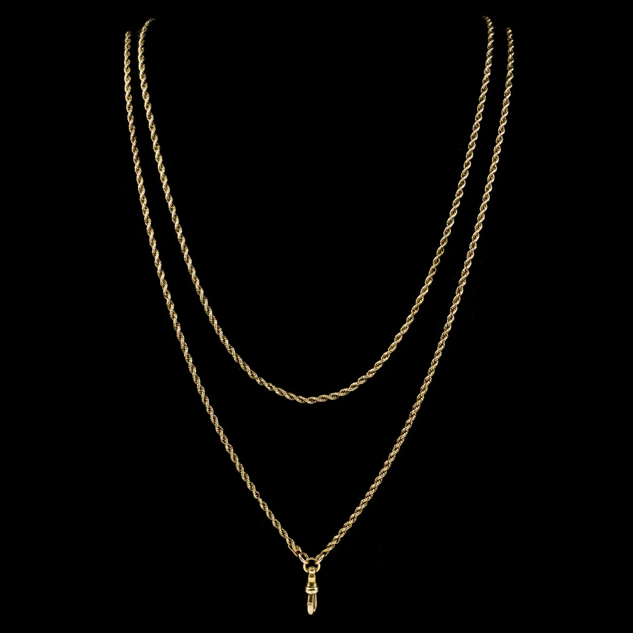 Antique Victorian Guard Chain 15ct Gold