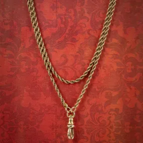 Antique Victorian Guard Chain 15ct Gold