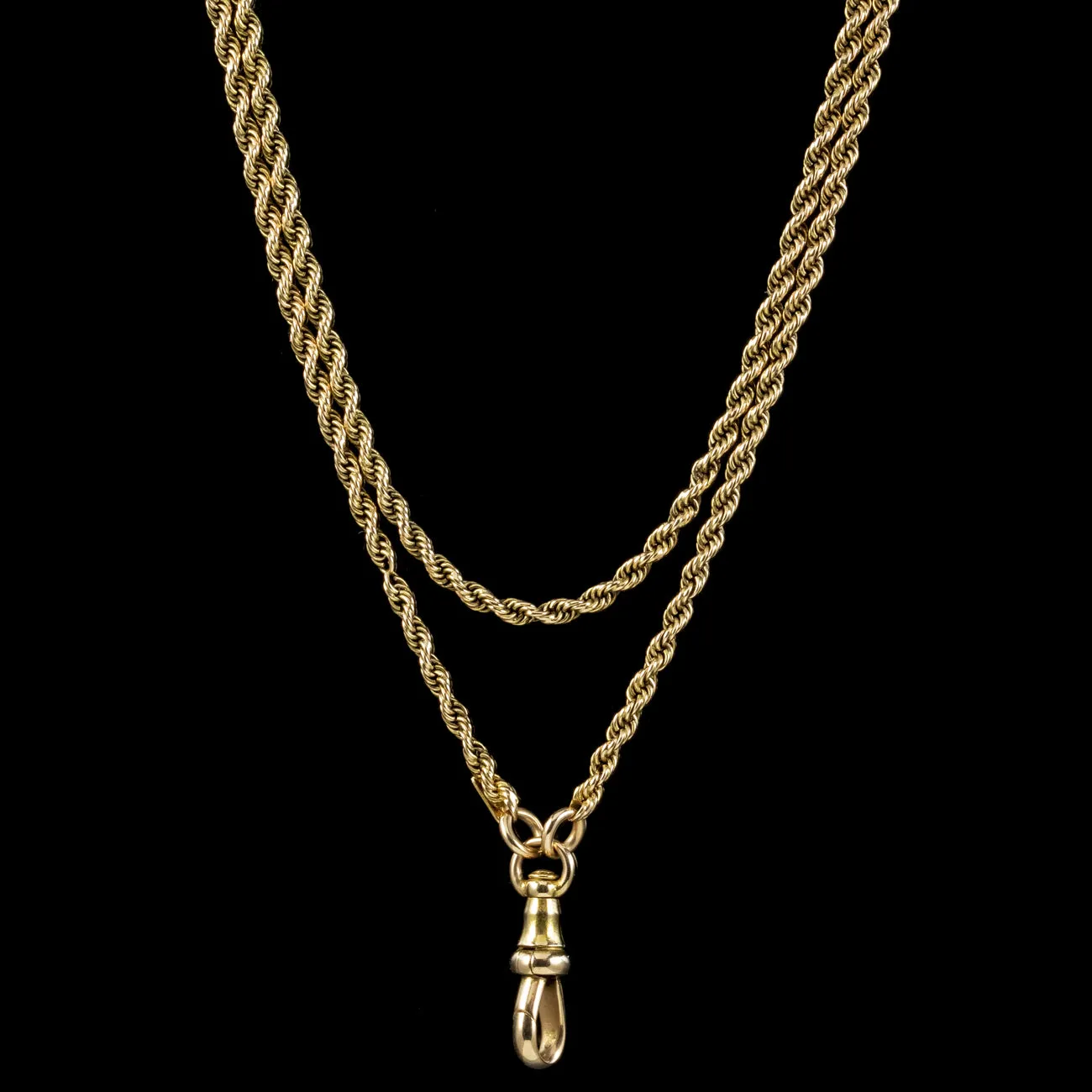 Antique Victorian Guard Chain 15ct Gold