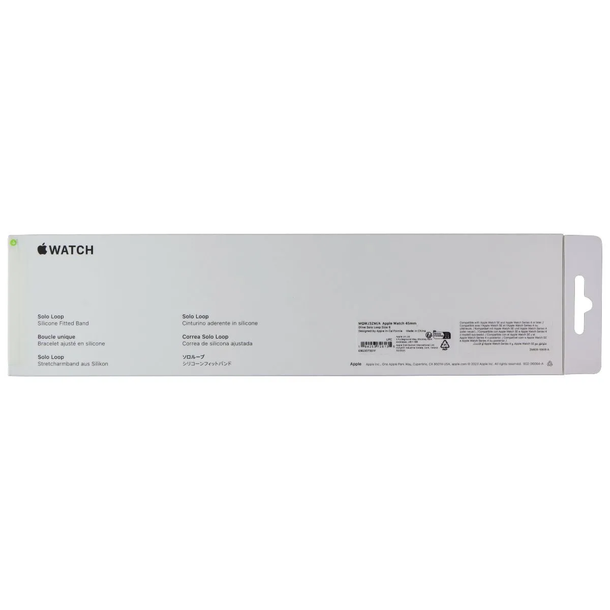 Apple 45mm Solo Loop for Apple Watch 49/46/45/44mm - Olive / Size 6