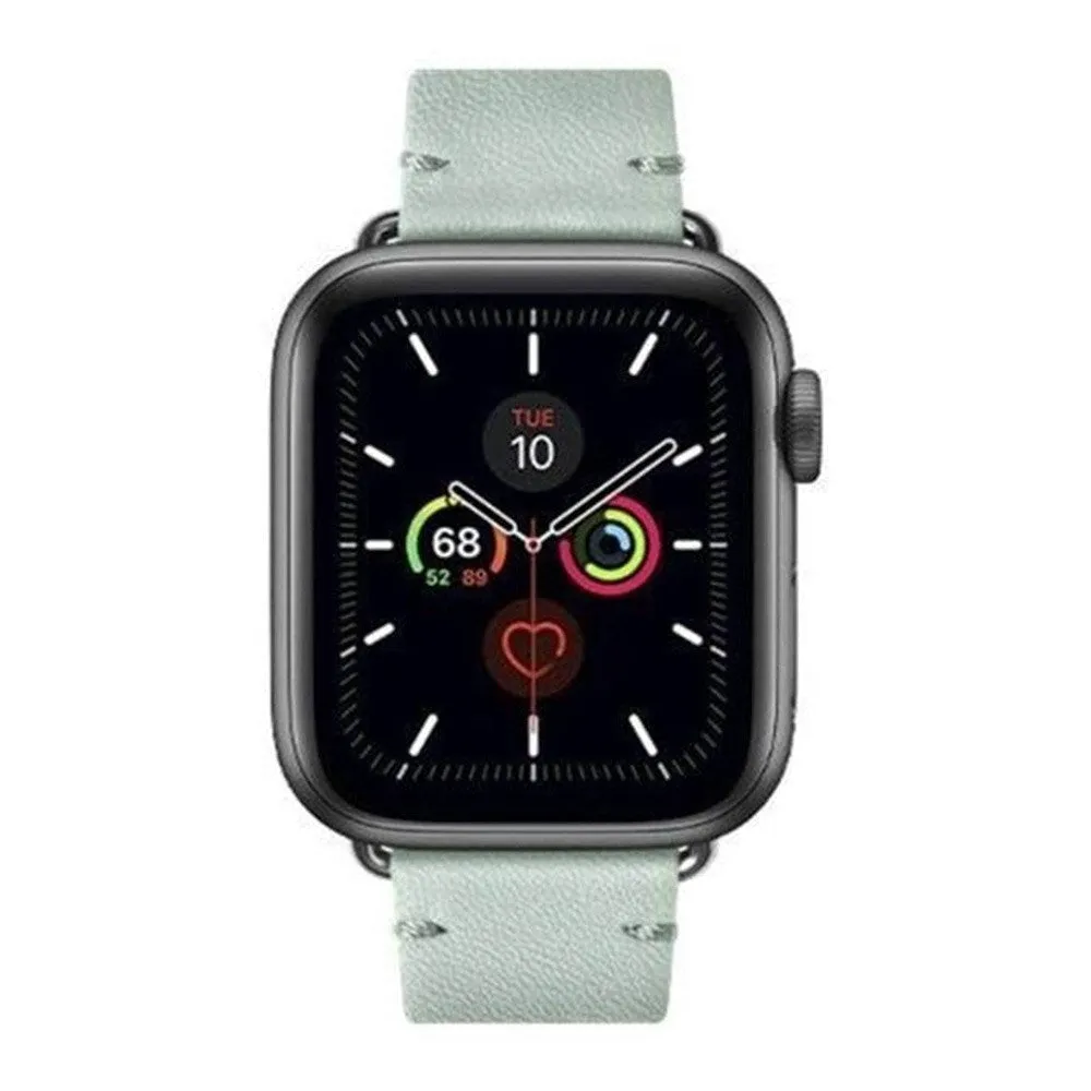 Apple Watch (38/40/SE/41/42mm) Native Union Classic Strap Ægte Læder Rem - Grøn