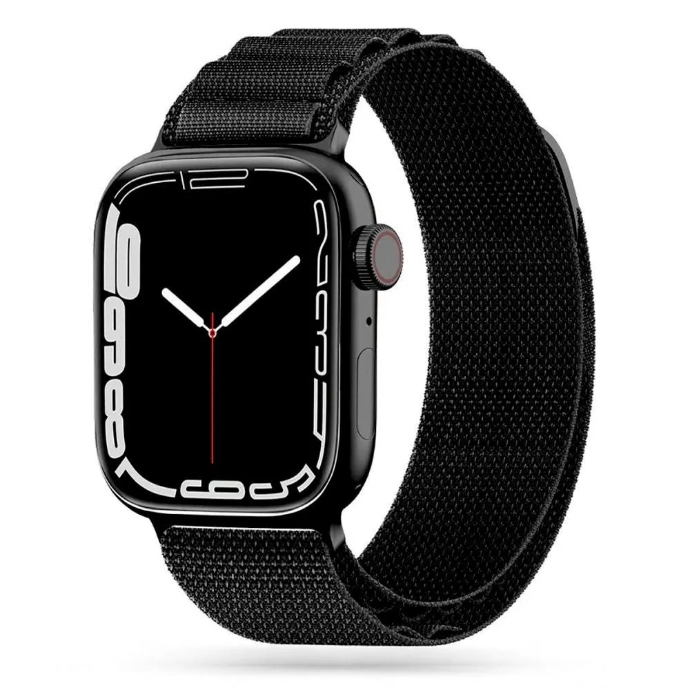 Apple Watch (38/40/SE/41/42mm) Tech-Protect Nylon Pro Rem - Sort