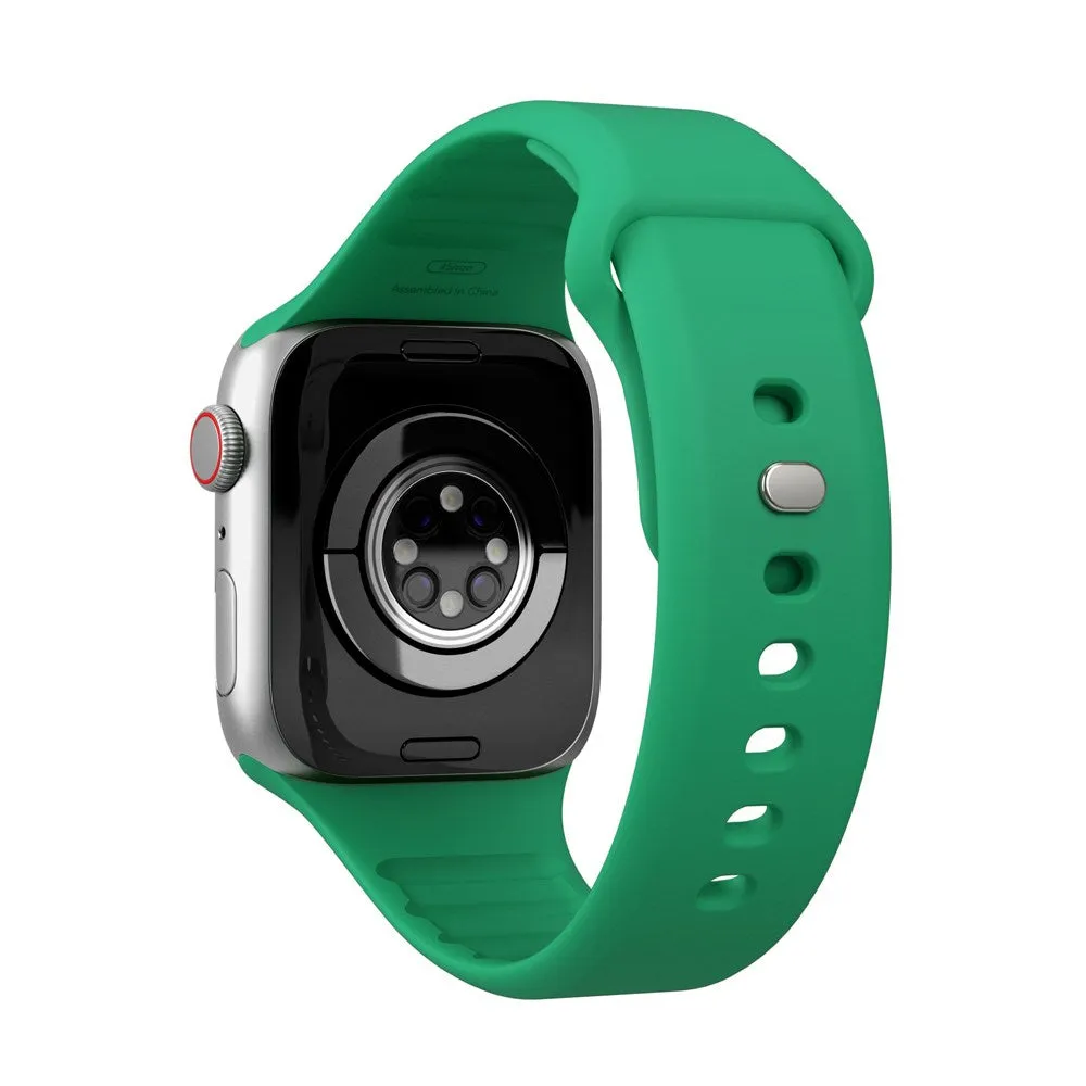 Apple Watch (38/40/SE/41/42mm) Vonmählen Classic Band 2 Genanvendt Silikone Rem - Grøn