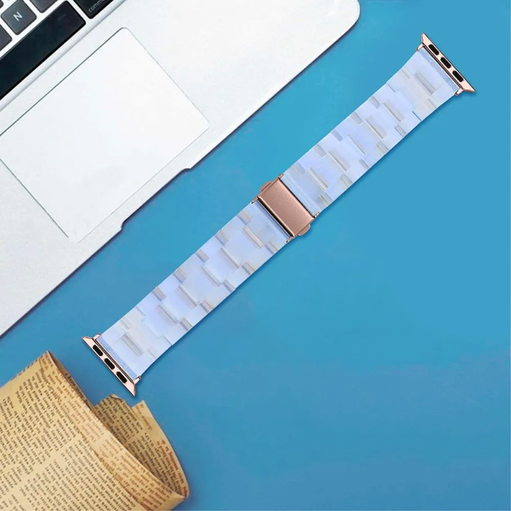 Apple Watch (41mm) 3 bead resin watch strap - Blue