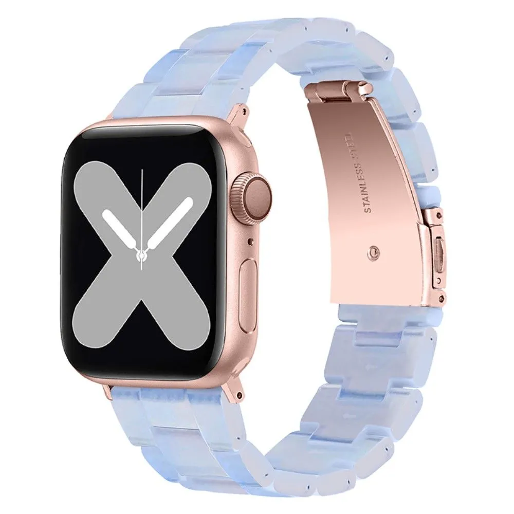 Apple Watch (41mm) 3 bead resin watch strap - Blue