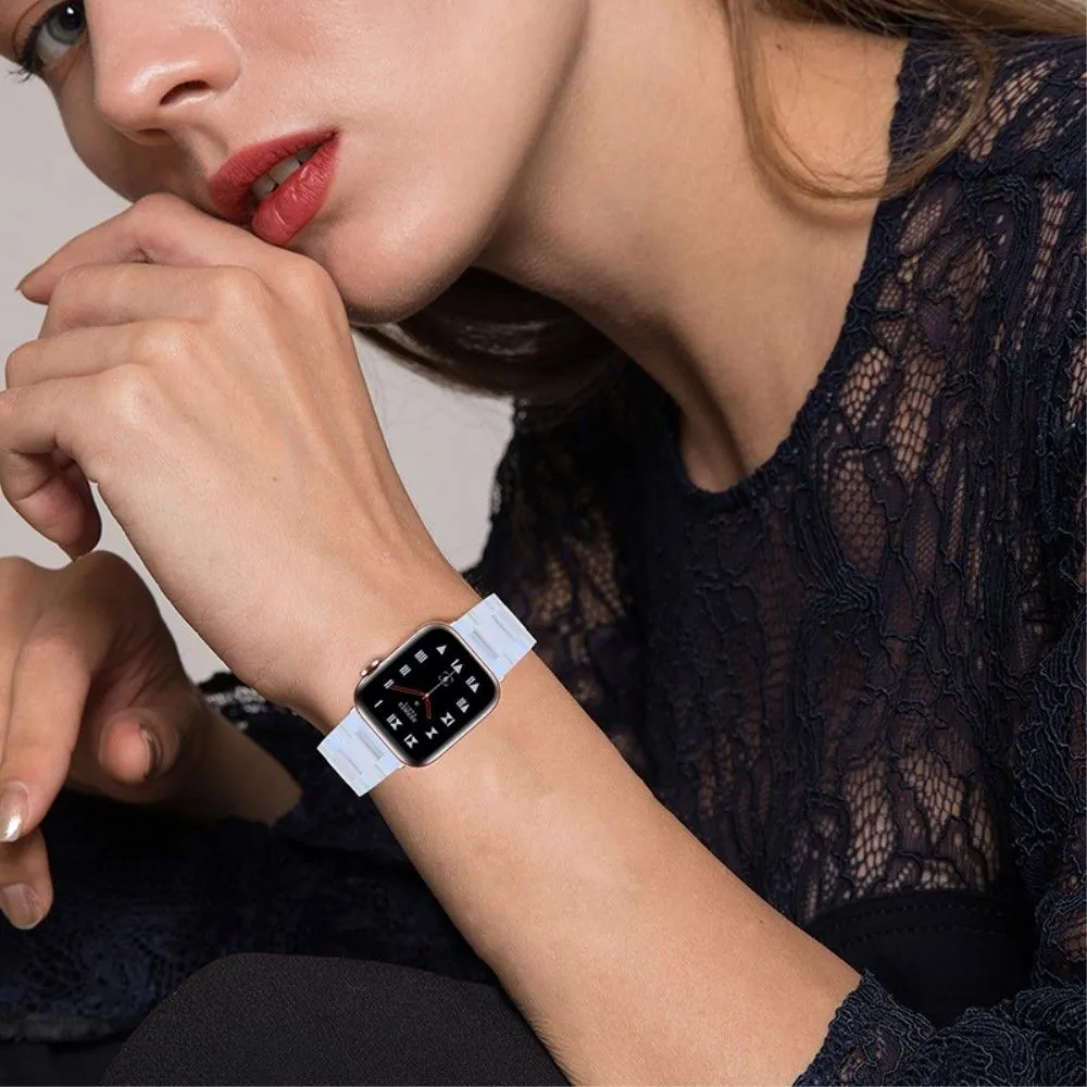 Apple Watch (41mm) 3 bead resin watch strap - Blue