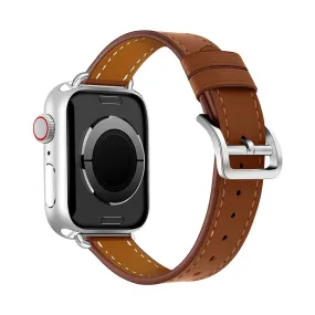 Apple Watch (41mm) breathable genuine leather watch strap - Brown