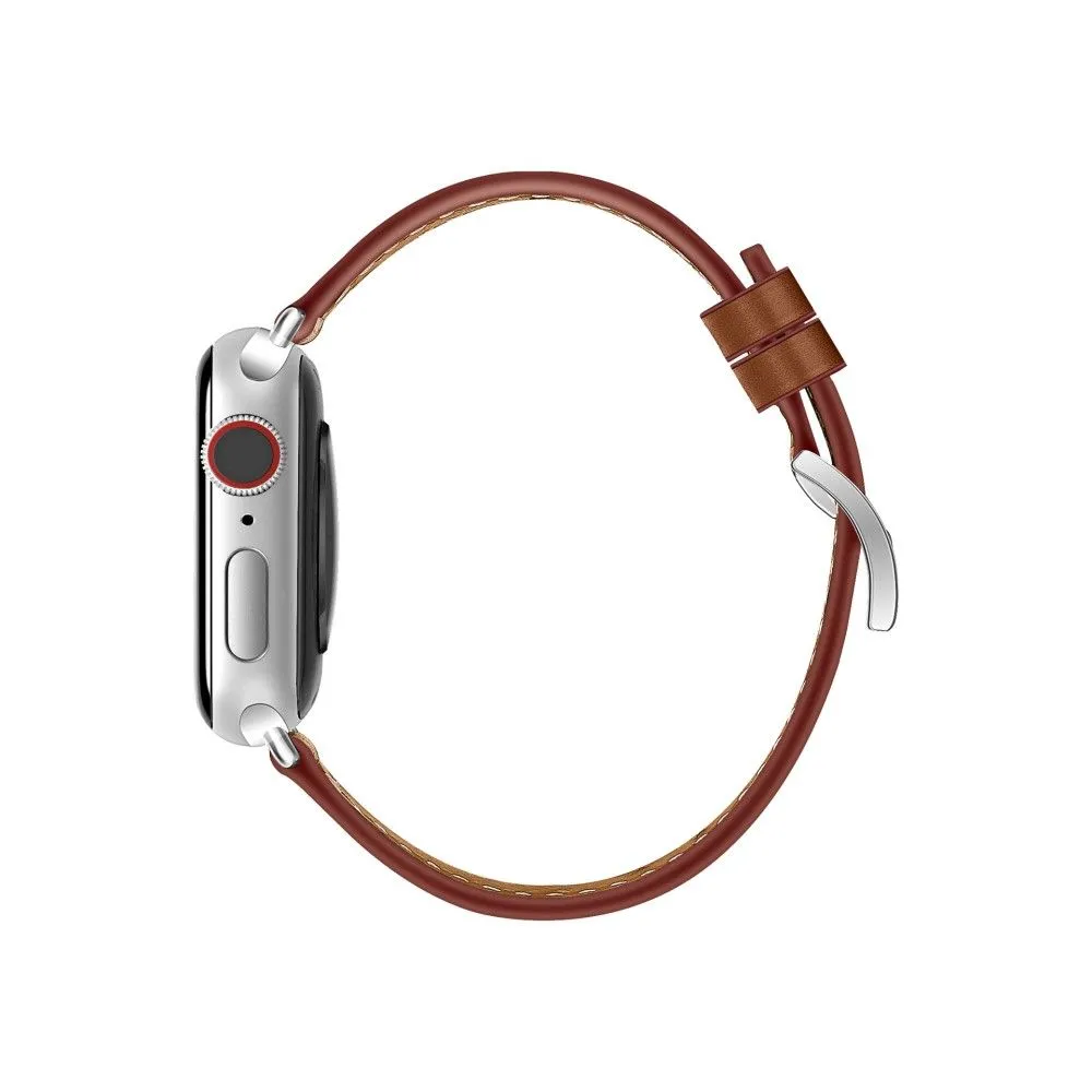 Apple Watch (41mm) breathable genuine leather watch strap - Brown