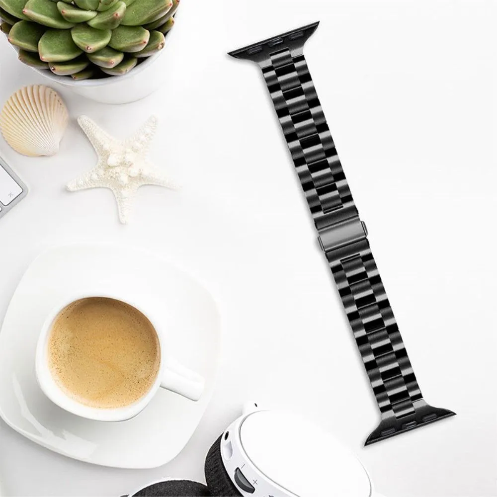 Apple Watch (41mm) fashionable stainless steel watch strap - Black