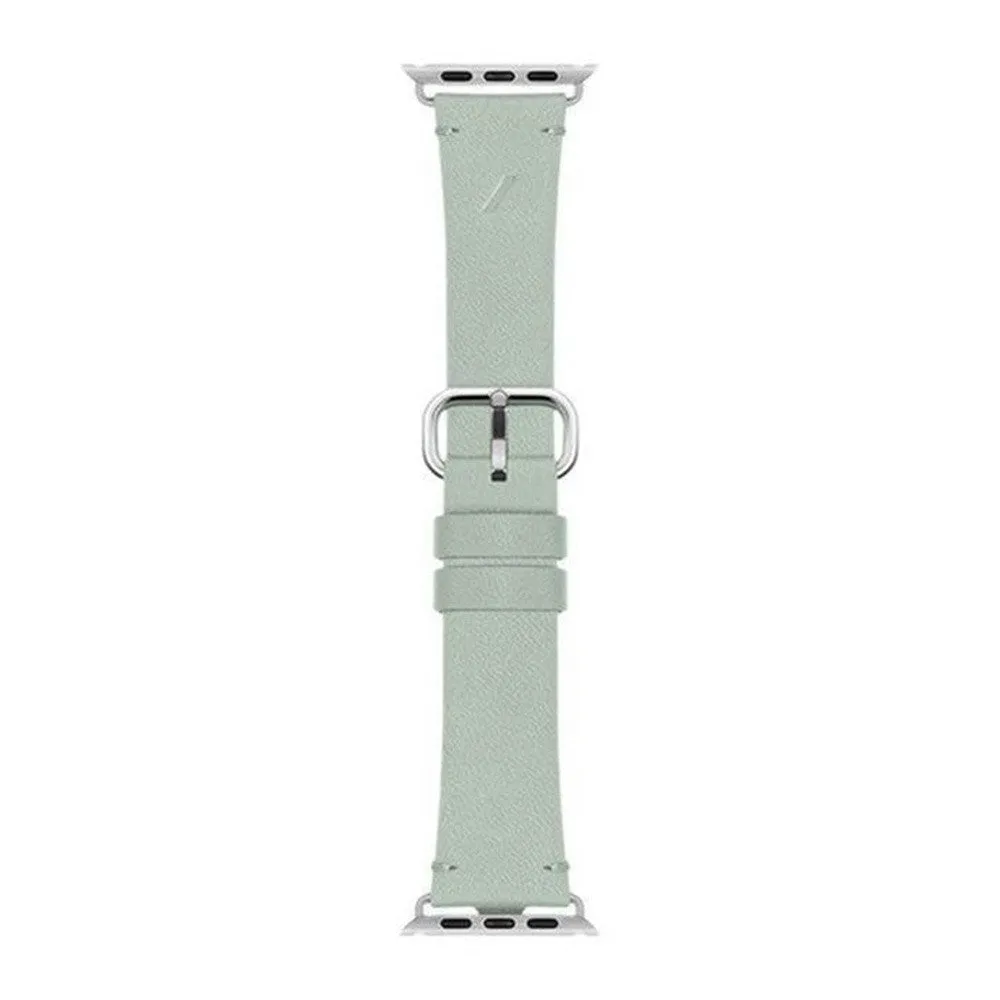 Apple Watch (42/44/SE/45/46/49mm) Native Union Classic Strap Ægte Læder Rem - Grøn