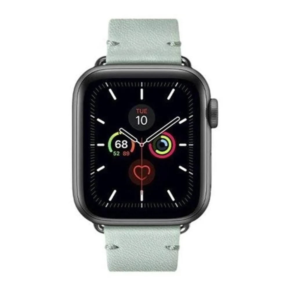Apple Watch (42/44/SE/45/46/49mm) Native Union Classic Strap Ægte Læder Rem - Grøn