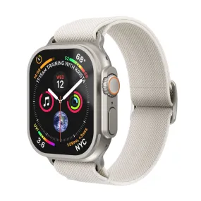 Apple Watch (42/44/SE/45/46/49mm) Vonmählen Classic Nylon Loop Rem - Cream
