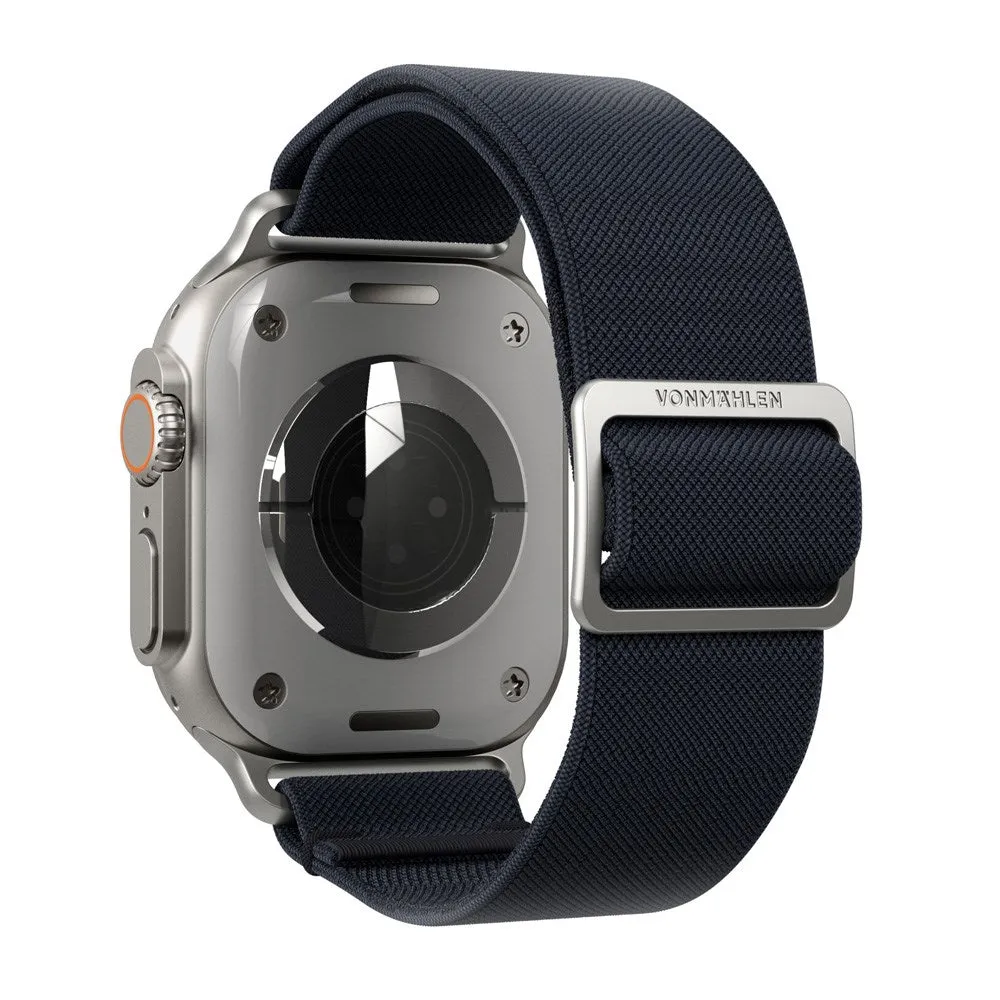 Apple Watch (42/44/SE/45/46/49mm) Vonmählen Classic Nylon Loop Rem - Navy