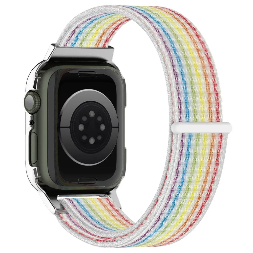 Apple Watch (45mm) nylon watch strap   tempered glass - Multicolor