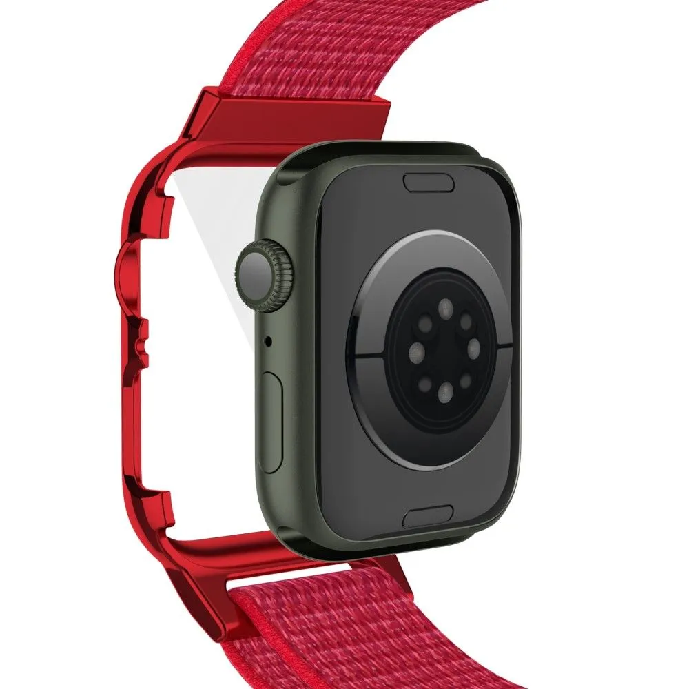 Apple Watch (45mm) nylon watch strap   tempered glass - Multicolor