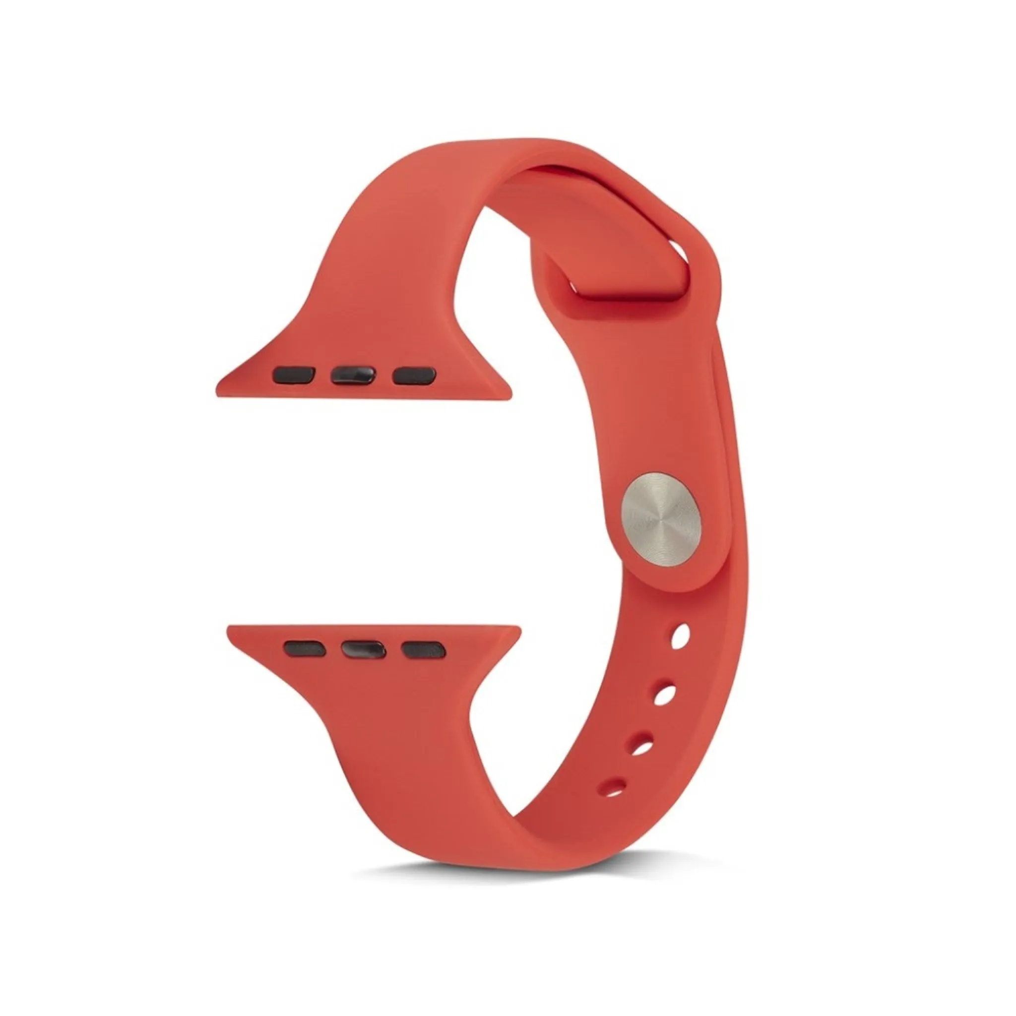 Apple Watch Series 5 44mm narrow silicone watch band - Red