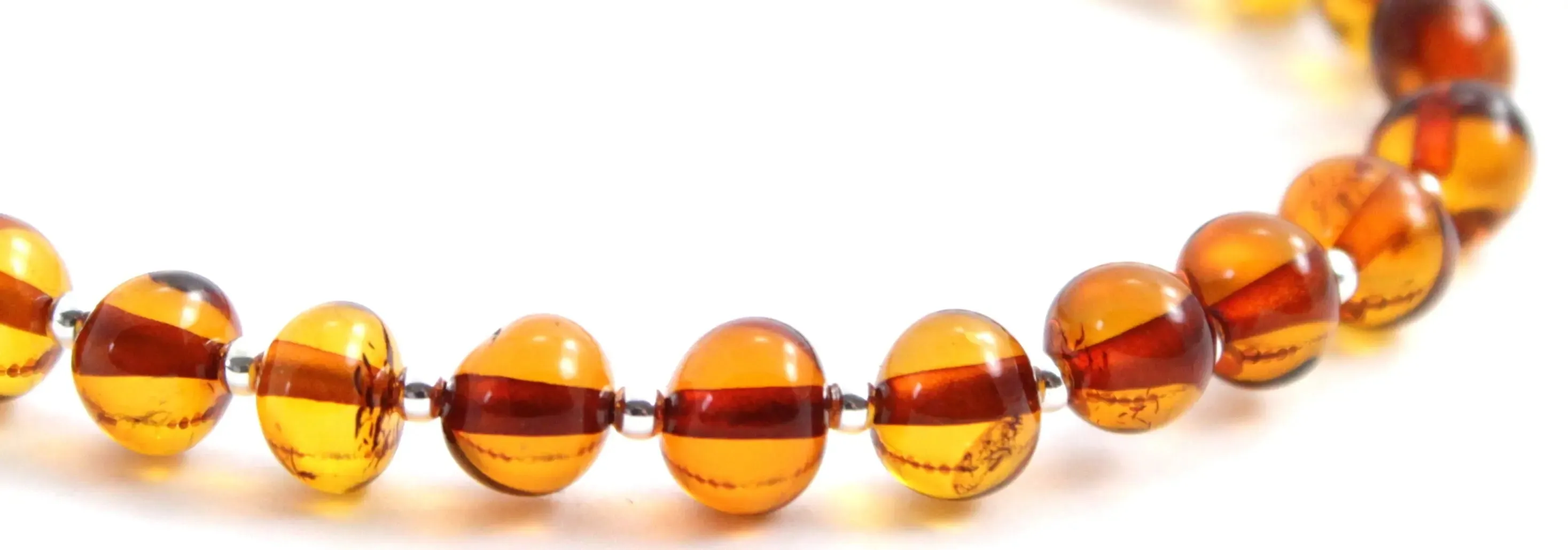 Baltic Amber Jewelry Bracelet with Sterling Silver 925