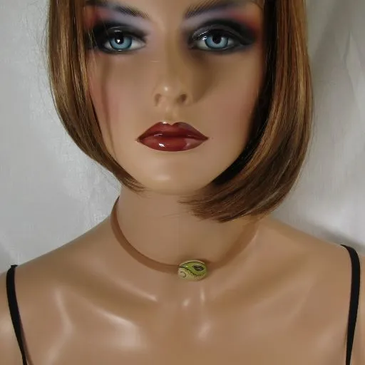 Beige Choker Necklace, Bracelet Artisan Bead  & Earrings Jewelry Set