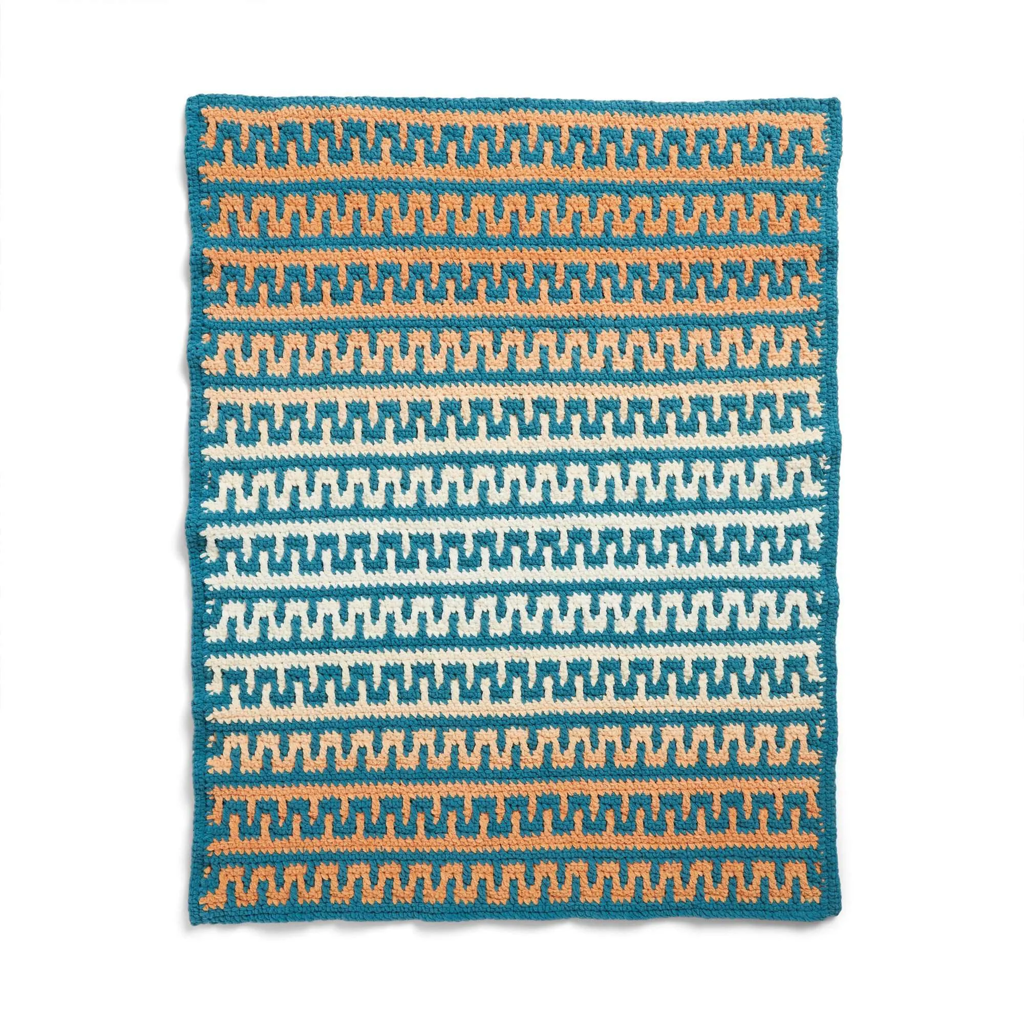 Bernat Meandros Mosaic Crochet Blanket
