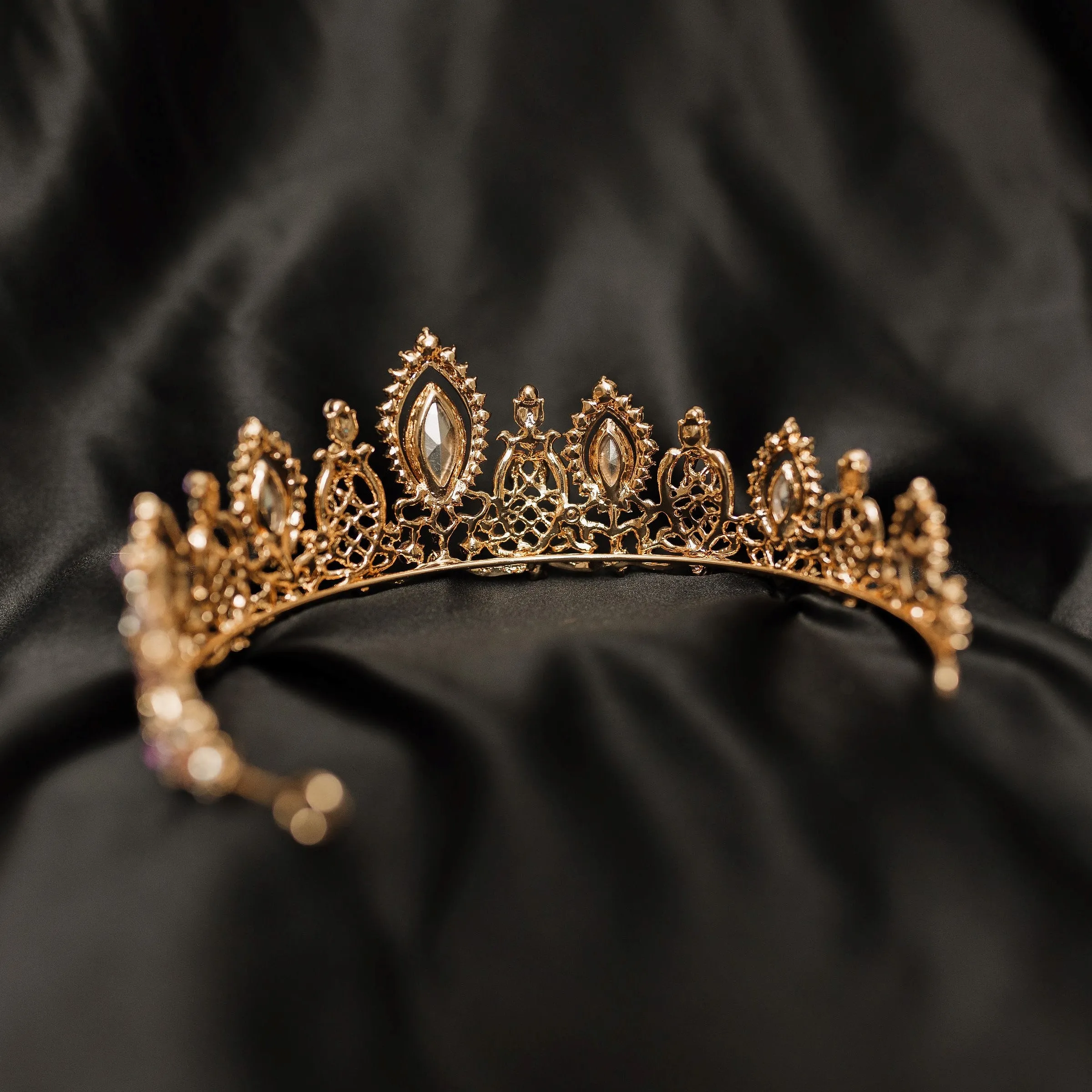 Brianna's Tiara in Lavender & Gold