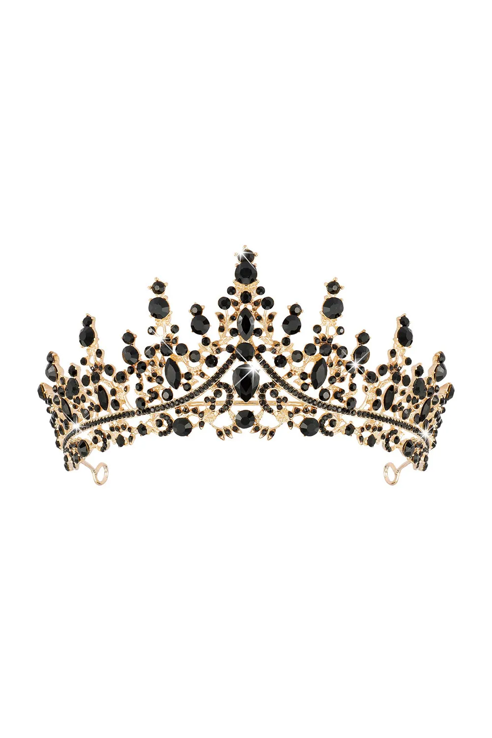Bronze Black Crystal Tiara