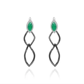 Buckle Silver Drop Earrings for Women